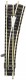 9179 Fleischmann Right hand standard point for manual operation, with current-conducting frog. Length 111 mm